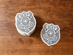 Mat Enforcer Badge Jiu-Jitsu Sticker