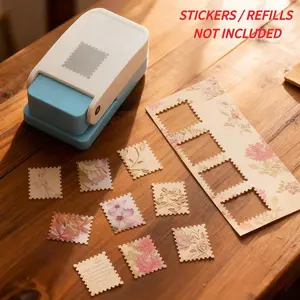 Large Paper Punch, Embossing Equipment – Stamp Style Decorative Cutter (S/M/L Sizes), Perfect for Handmade Books, Albums, Greeting Cards, Office Supplies, Gifts & Scrapbooking(STICKERS / REFILLS NOT INCLUDED)