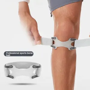 Sports Compression Patella Bands Two-Way Adjustable Silicone Shock Absorption Fitness Skin-Friendly Patella Strap Mountaineering Protective Gear Patella Support Sports Fitness Ball Sports, Running, Jump Rope, Protective Equipment patella  bands