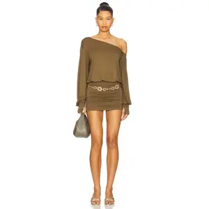 superdown Rosabella Mini Dress in Olive Green