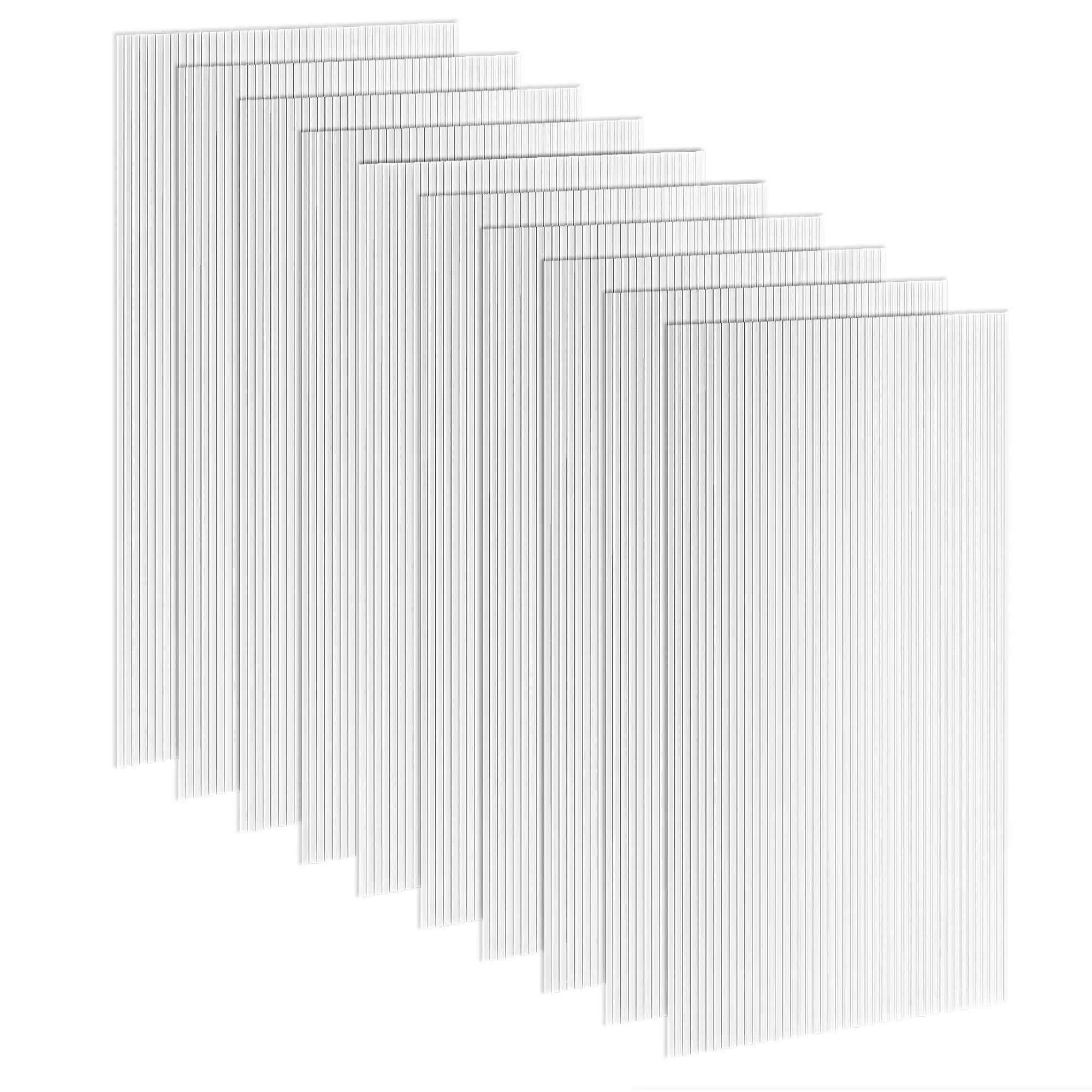 Twin-Wall Polycarbonate Greenhouse Panels - UV-Protected, 47.2" x 23.6" Clear, 10-Pack Home Improvement Greenhouse Covering Accessory