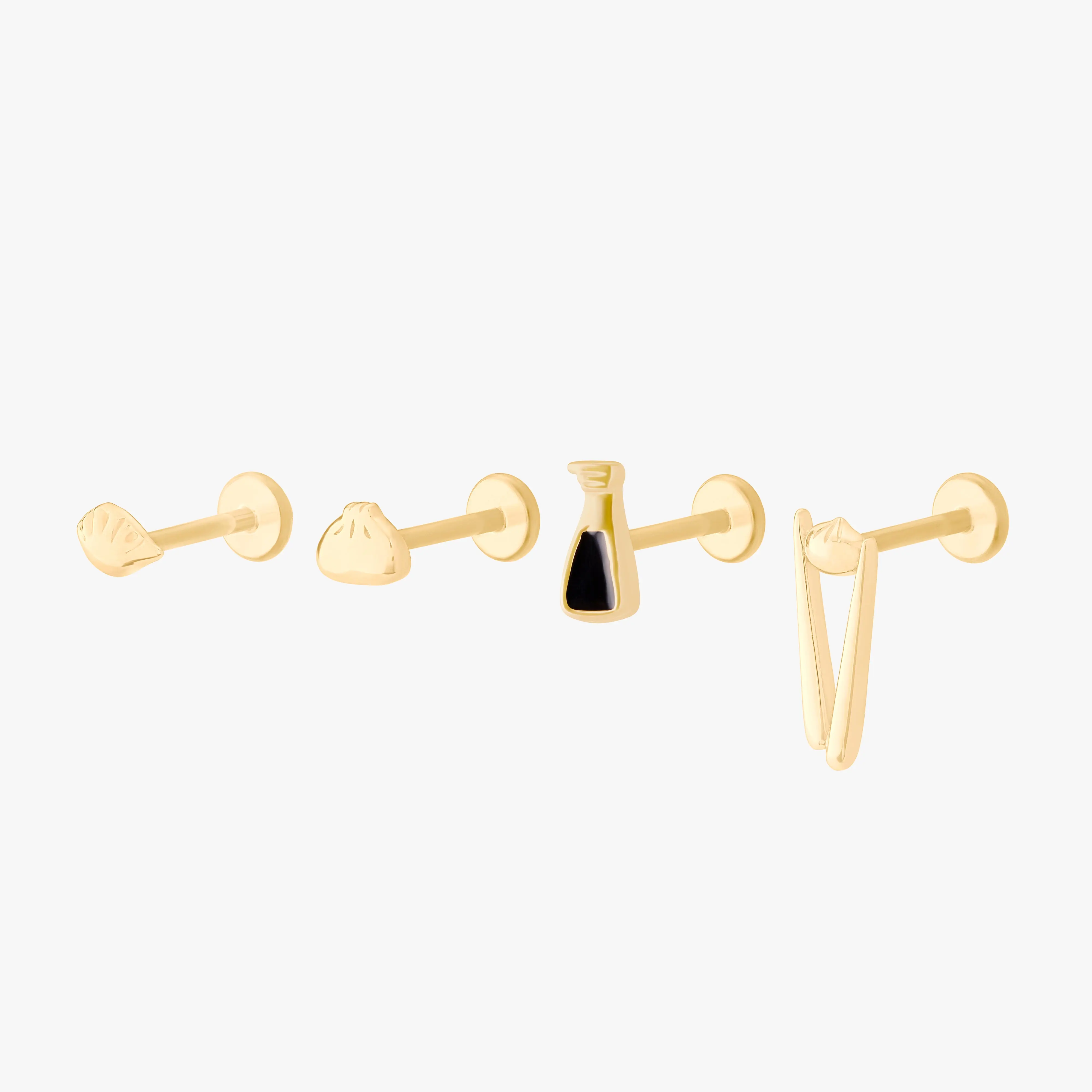 Studs Signature Bao Flatback Earring Set