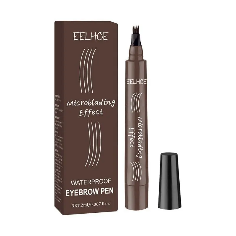 4 Fork Eyebrow Pencil, Waterproof Long Lasting Eyebrow Pen, Natural Eyebrow Makeup Tool for Women & Girls, Cosmetic