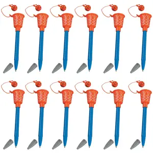 5 1/2" Basketball Hoop Ball Toss Plastic Pen Games - 12 Pcs.