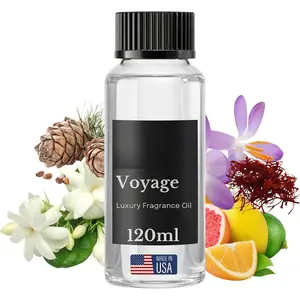 Voyage    Oil for Diffusers - Luxury Warm Spicy  Scent with Jasmine, Saffron, Cedar & Ambergris - Cold Air & HVAC Diffuser Oil Refill - 120 ml (4.06 fl oz)