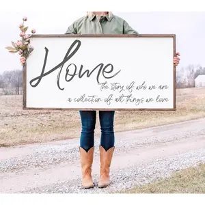 Home The Story Of Who We Are A Collection Of All Things We Love, Home Story Family Sign, Wedding Gift, Farmhouse Poster No Frame