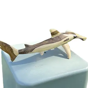 Hammerhead shark wood handmade coastal gift sea lovers divers Decoration Wooden Figurine Gift Ornaments Decor Decorative Room