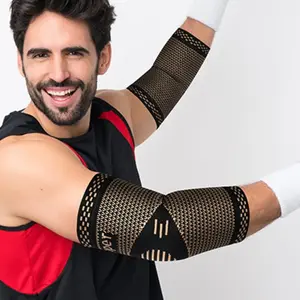 Protect your elbow joints. This knitted compression sports elbow pad is suitable for fitness and basketball activities. It is slip-resistant and breathable. It is also a protective gear for the elbow during tennis push-ups