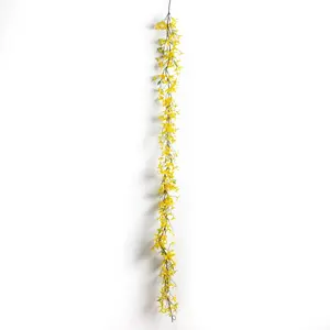 Yellow Forsythia Spring Floral Garland Table Runner - Multiple Lengths Available