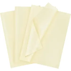 120 Sheets 20"X14" Tissue Paper for Gift Bags Wrapping, Art Tissue Paper Bulk for Weddings Birthday Party Crafts Decoration (Ivory)
