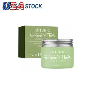 Green Tea Bubble Mask | Instant Foam Detox & Deep Cleansing | Korean Clay Mask for Pores & Blackheads | CKTUING