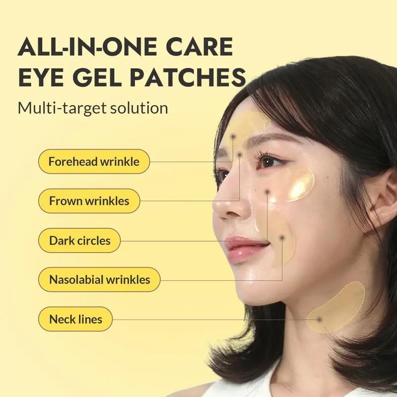 Advanced Snail Eye Patch (60 patches) | PLUMP FINE LINES WITH SNAIL MUCIN EYE PATCHES, Gently Cares For The Skin Around The Eyes And Hydrates The Skin