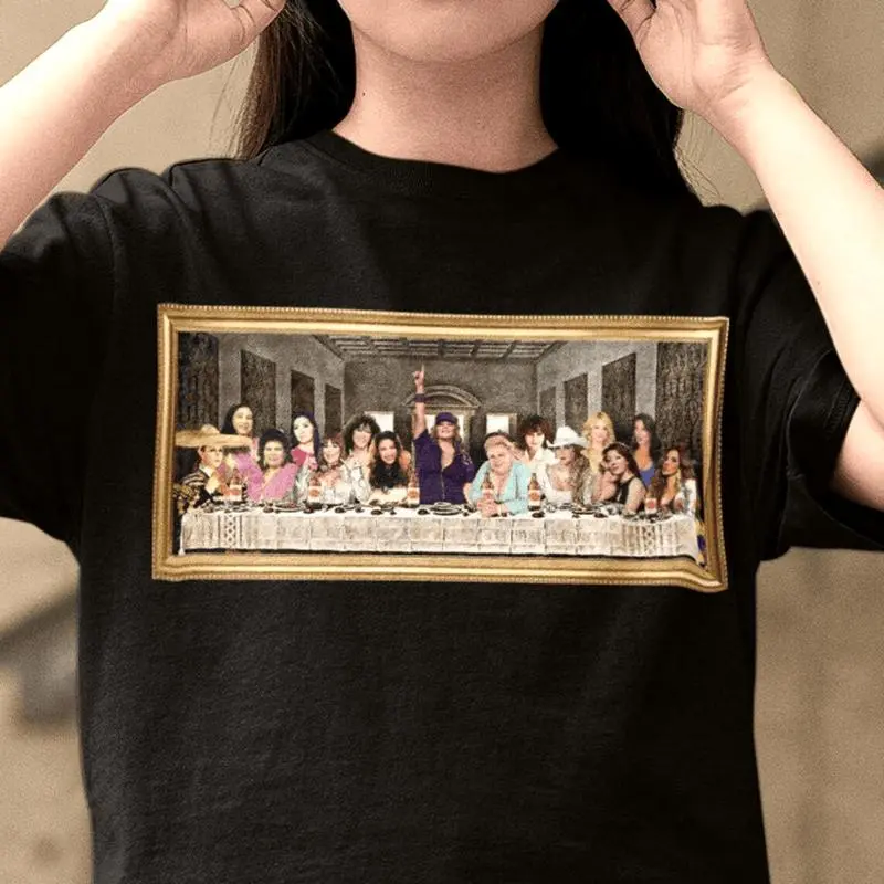 La Última Cena Peda Shirt – Norteña Version Graphic Tee, Unisex Cotton Top Inspired by Jenni Rivera & Selena