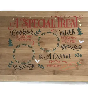 cookie and milk board for santa