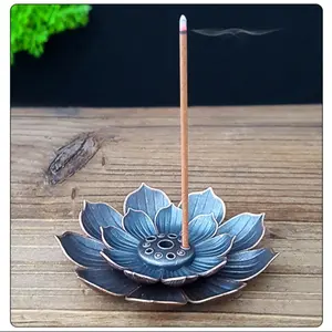 Lotus Design Incense Burner, 1 Count Metal Incense Holder, Home Decor Supplies for Living Room Bedroom, Room Decor, Home Decor, Scented, Fragrance Incense