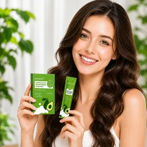 Maxodo Avocado Bubble Mask 12 Pack – Foaming Facial Mask with Avocado Oil, PHA, BHA & AHA, Refreshing & Hydrating Skincare for a Smooth-Looking Complexion
