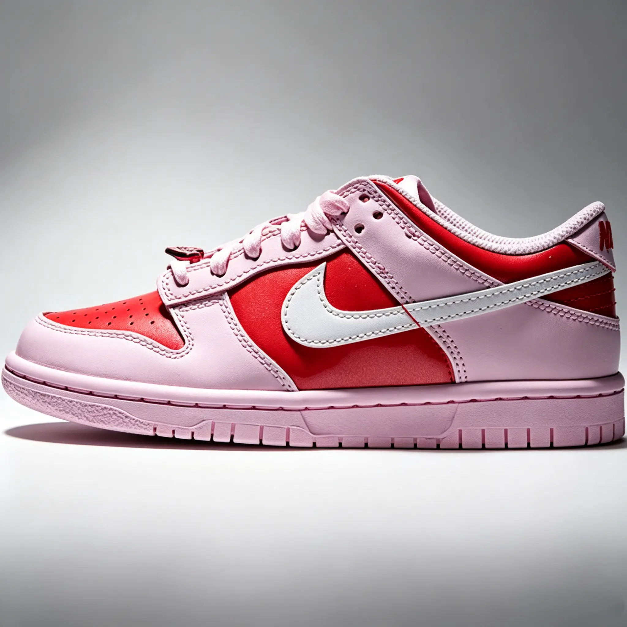 Nike Dunk Low GS Closed Sneaker, 'Pink Valentine's Day' 2026, IQ0218-663, Men's Casual Trainers for Boys and Runners, Boy, Runner