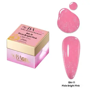 BA.GEL Paris French Collection BA-11 Pixie Bright Pink Lightweight Builder Gel for Nail Art & Manicure 50ml EU Compliant HEMA-Free TPO-Free