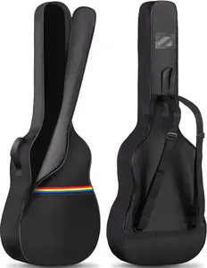 Acoustic Guitar Cover Gig Bag for Acoustic Classical Guitars, 41 Inch, Black, Blue, Green, Pink, Red, Turquoise