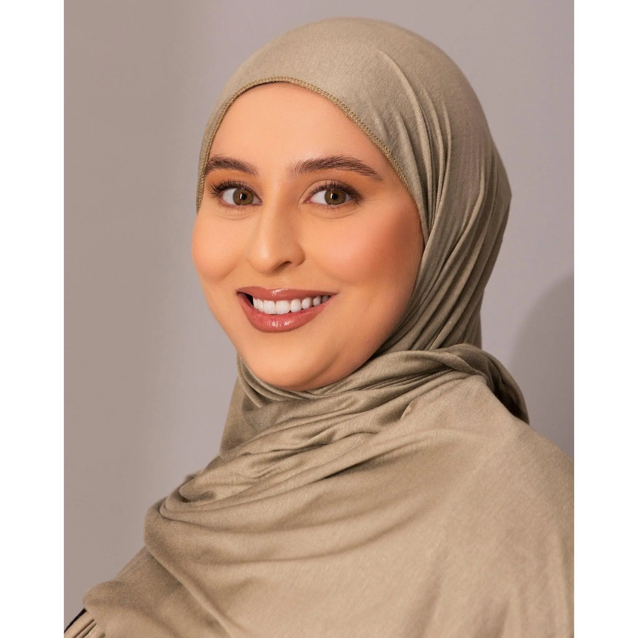 Premium Jersey Hijab - Sage Taupe