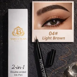 2 in 1 DOUBLE INK PEN / Eyeliner & Eyebrows waterproof
