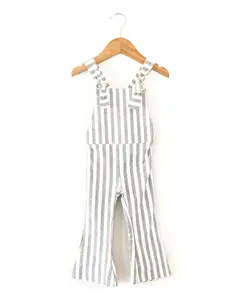 Hippie Vibes Jumpsuit in Gray Stripes