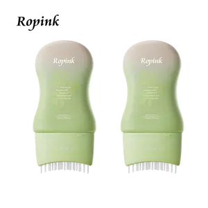 ROPINK Mugwort Scalp Detox 10% Bifida Ferment & OCT Anti-Dandruff Pre-Wash Restoring Scalp Ecosystem Soothing Cleanser with Silicone Massage Tip Two Pieces