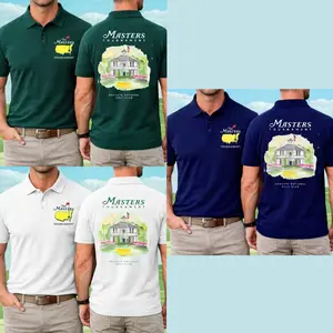 Retro #MastersAugustaa Style 2026 Golf Graphic Polo Shirt, All Over Print Polo Championship, Men’s Fan Gift Top