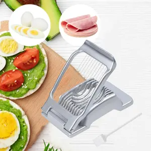 Heavy Duty Stainless Steel Wire Egg Slicer for Hard Boiled Eggs & Strawberry Other Soft Food