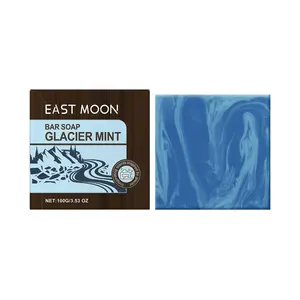 East Moon Glacier Mint Bath Soap， Cleansing All Body Skin Fragrance For Men Refreshing Cleansing Bath Soap
