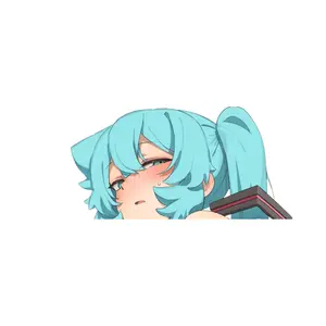 miku sticker, anime sticker, full stickers, laptop sticker, car sticker, r34-31