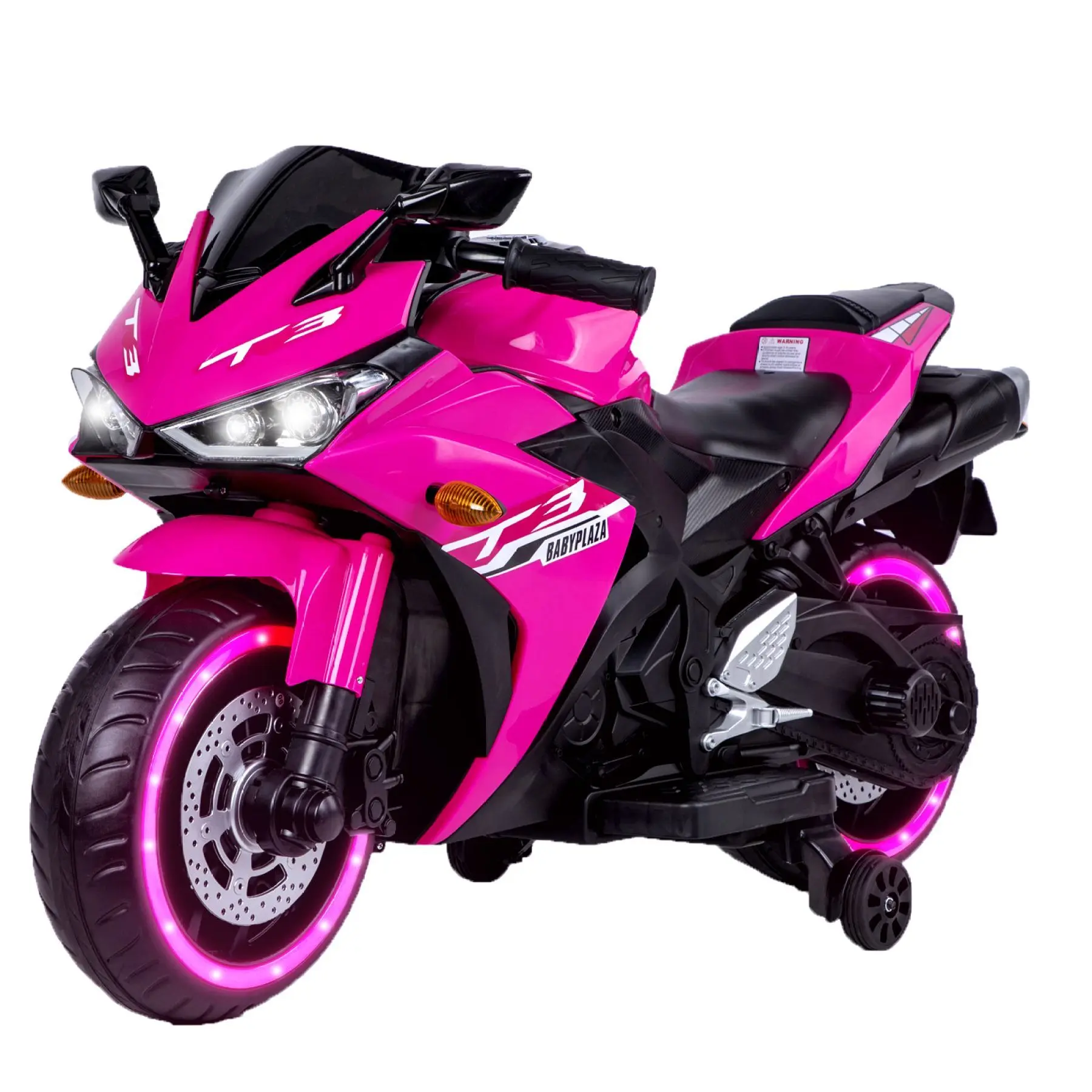 kids motorcycle,12V motorcycle for kids 3 4 5 6 years Boys Girls  12v7ah kids motorcycle ride on toy with Training  Wheels/manual throttle/ drive by hand /Lighting  wheels,ride on cars for kids,electric car for kids,gifts for kids