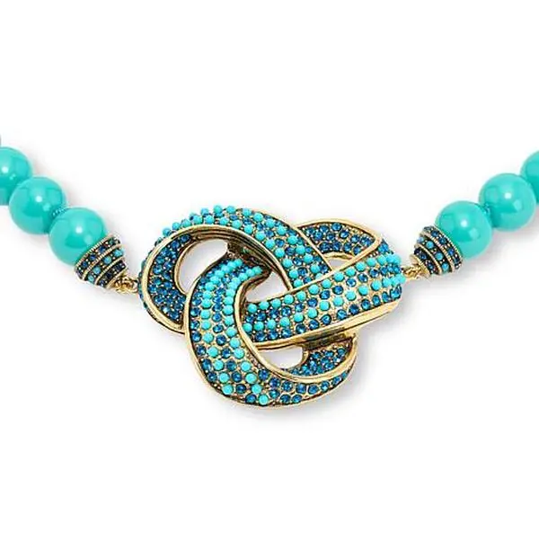 Heidi Daus Love Me Knot 17-1/4" Crystal Beaded Necklace