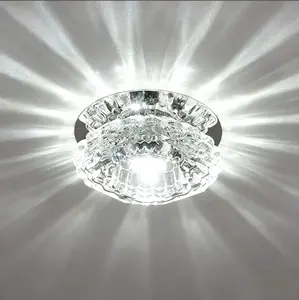 Aisle LED Ceiling Lamps Living Room Ceiling Lights Crystal Corridor Aisle Lights LED ligthing 3W (White)