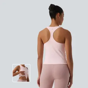 Halara SoftlyZero Round Neck Racerback Cool Touch Yoga Tank Top