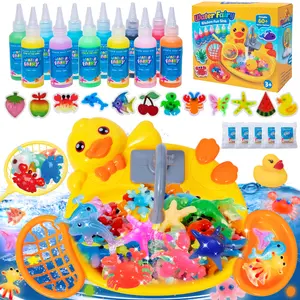 CRAFT SPOT Magic Water Sprite Toy Set, including gel, molds, and DIY materials for water sprites, is suitable for creative handcraft play. It can be used as a Christmas gift, birthday gift, party giveaway, and is suitable for family DIY STEM projects.