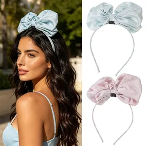 AWAYTR Women Big Bow Headband Hairband Hair Hoop Large Bow Accessories Cosplay Party Props