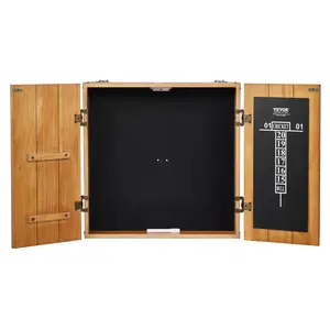 【Father's Day gift】VEVOR Dartboard Cabinet, Solid Wood Dartboard Cabinet Set, Official Size Hideaway Cabinet with Socreboard and Accessories, Features Easy Assembly, Perfect for Cricket Games (Dartboard Not Included)