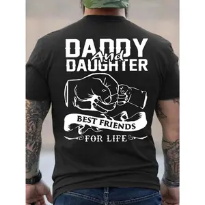 [100% Cotton] Heartwarming Father - Daughter Bond Tee: Celebrate The Lifelong Friendship Between Daddy And Daughter T-Shirt For Men And Women
