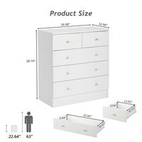 White-5 Drawer