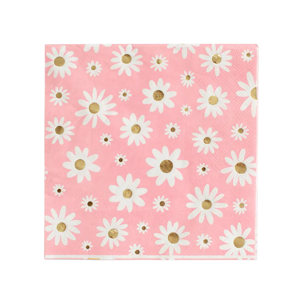 PEACE & LOVE DAISY LARGE NAPKINS