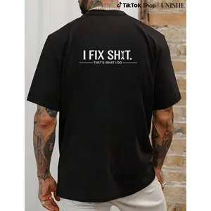 Creative Mechanic T-Shirt – ‘I Fix Shit’ Wrench Design for Everyday Wear