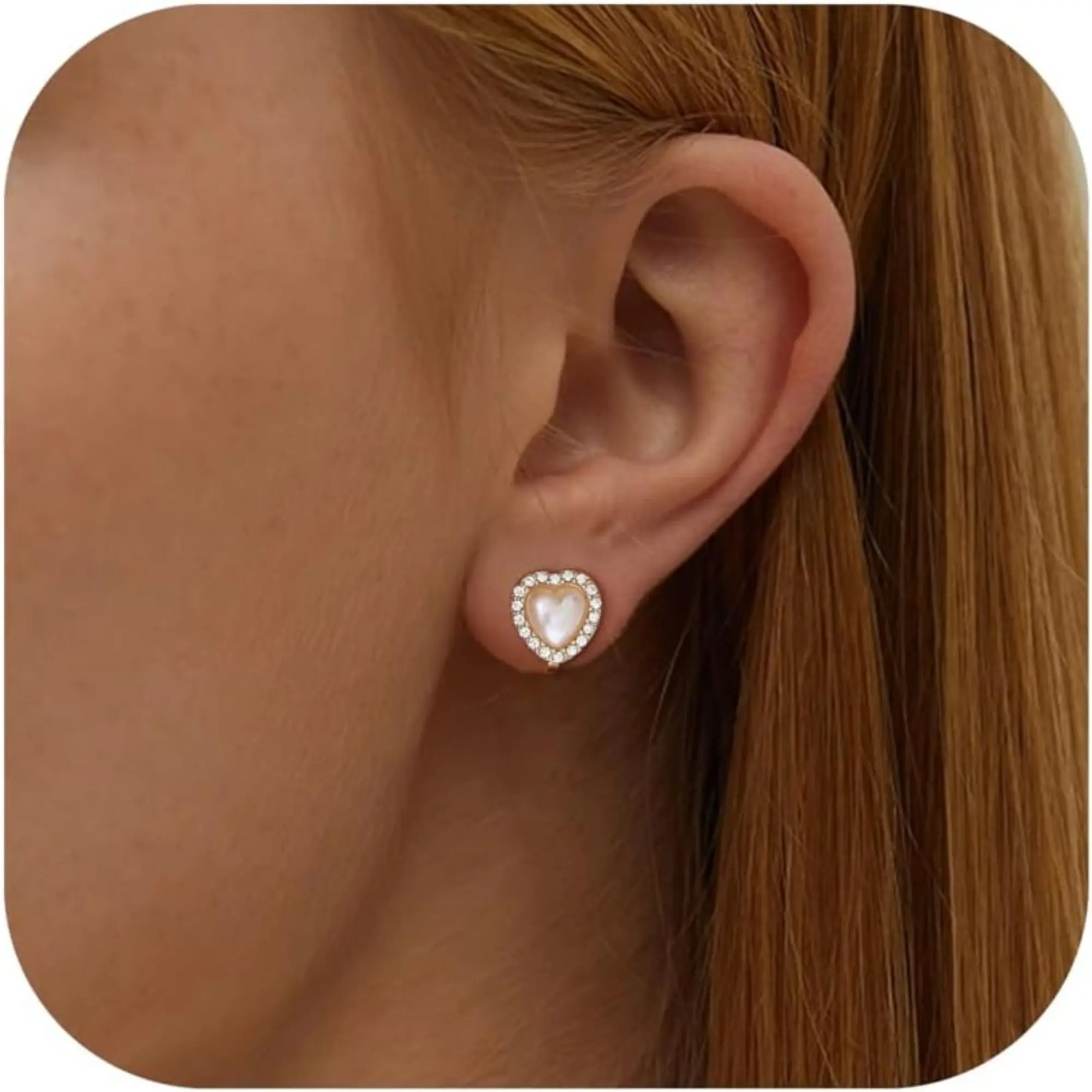 Gold-Heart Shaped Pearl