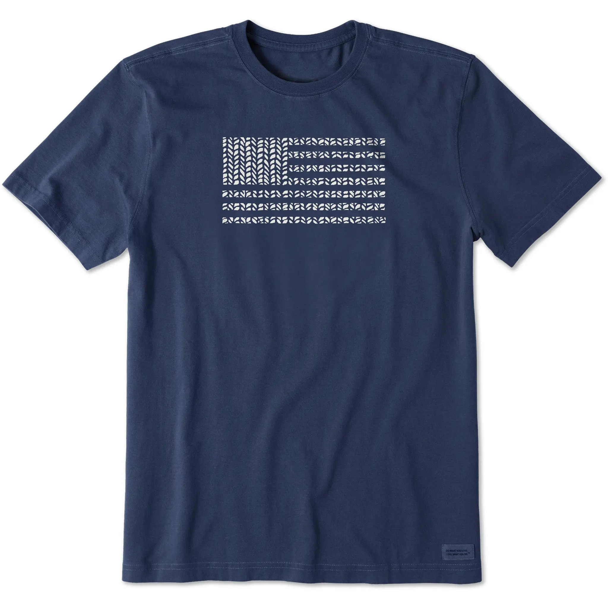 Men's Bert's Herringbone Flag Short Sleeve Crusher Tee