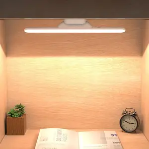 Rechargeable Magnetic Light Bar, 3-Color Mode Dimmable Wall Lamp, Under Desk Light for Shelf, Reading, Mirror, Makeup, Office, Dorm