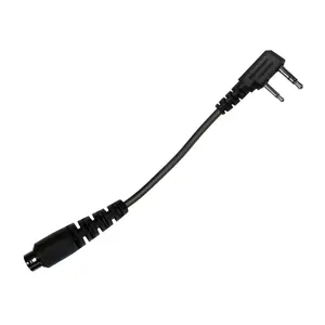 Radio Adapter With Quick Disconnect (Hirose) Connector for Mic/Earpiece - All Kenwood TK & NEXEDGE (NX) 2-Pin, Baofeng, BTECH, Rugged Radios, Diga-Talk, TYT, AnyTone, Alinco, Relm/BK Radio, Quansheng, Wouxon, Retevis
