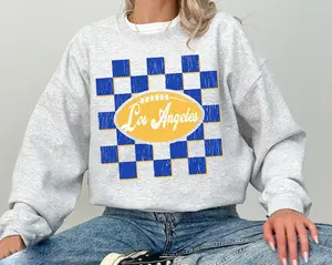 Retro Los Angeles Football Crewneck T-Shirt, Vintage Style Rams Sweatshirt, Youth Shirt, Sweatshirt