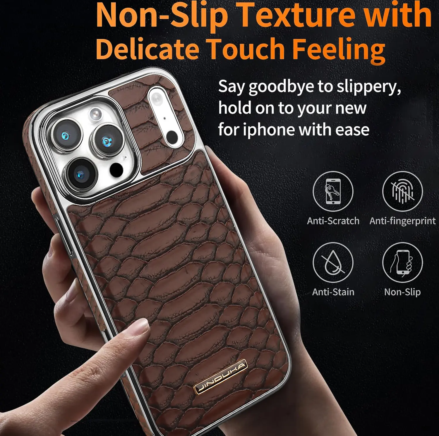 Snakeskin texture phone case, high-end leather business style, suitable for iPhone 17 Pro Max/16 Pro Max/15 Plus/14 Pro/13/12/11, electroplated soft material full-coverage phone case, personalized phone case, gift, birthday present. - TikTok Snakeskin texture phone case, high-end leather business style, suitable for iPhone 17 Pro Max/16 Pro Max/15 Plus/14 Pro/13/12/11, electroplated soft material full-coverage phone case, personalized phone case, gift, birthday present. - TikTok