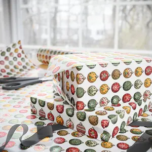 Merry Christmas Pickleball Ornament Wrapping Papers, Gift Wrap, Craft Paper Roll, Decorative Gift Wrap, Crafting Supplies
