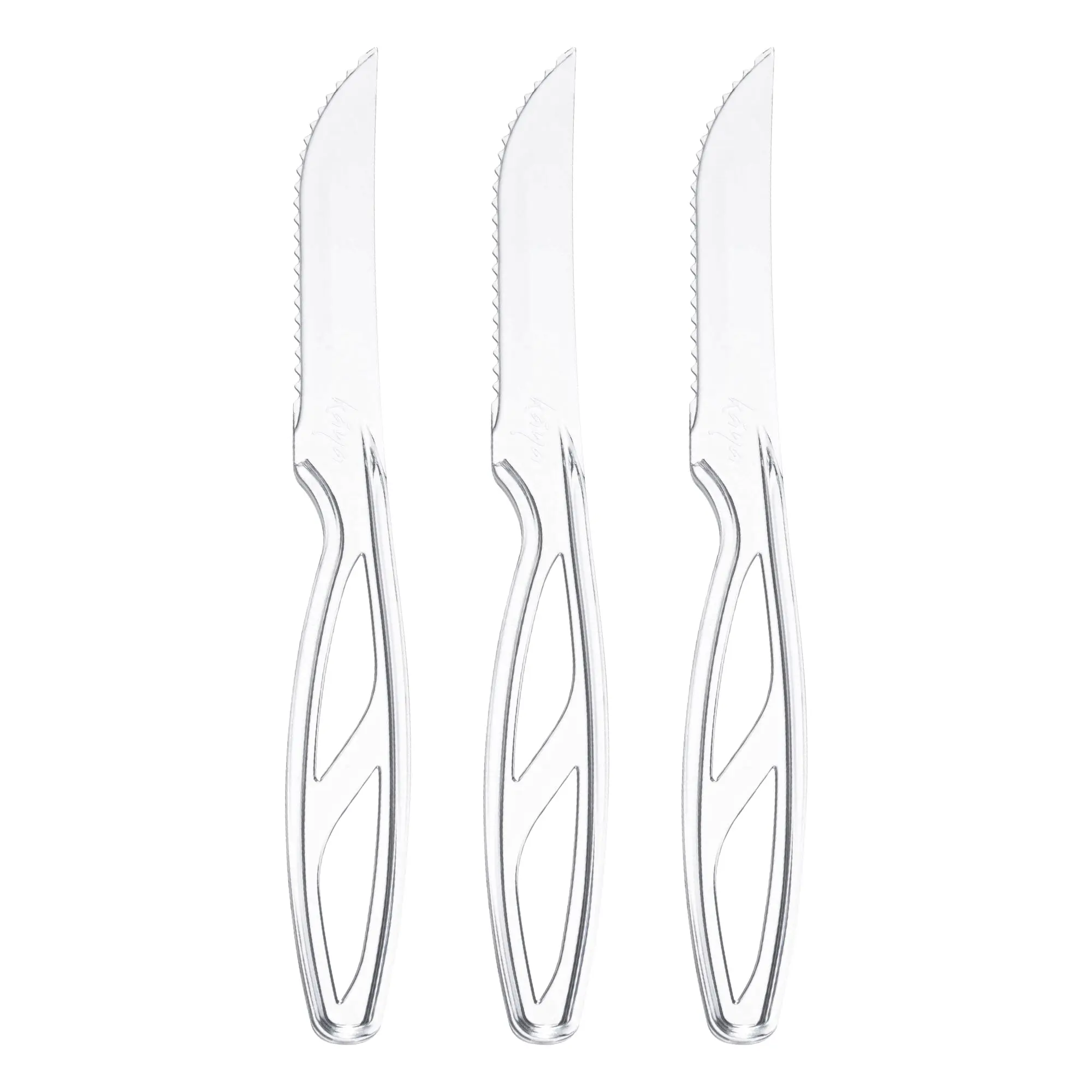 Clear Disposable Plastic Steak Knives